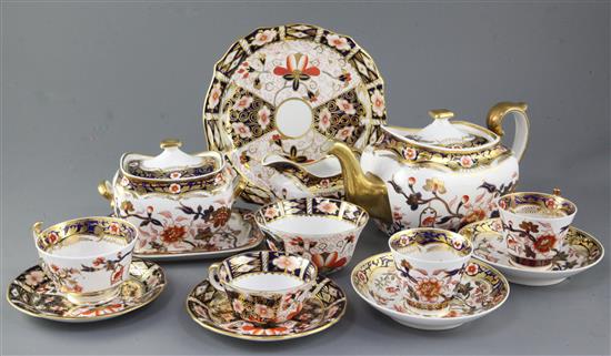 A Spode Imari pattern forty piece tea and coffee set, c.1815-20,